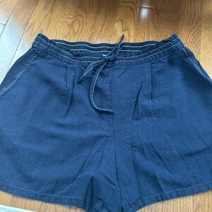 CeCe High Waist Navy Blue Women's Shorts ResortWear